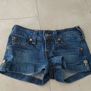 True religion shorts size 26